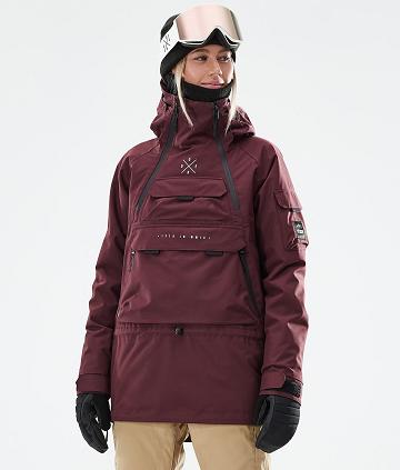 Dope Akin W 2021 Snowboardkabát Női Bordó | HURW3416