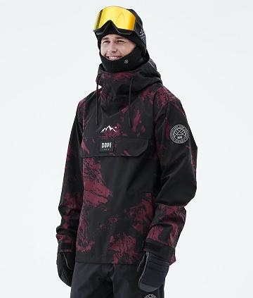 Dope Blizzard 2021 Paint Snowboardkabát Férfi Bordó | HUEX2778