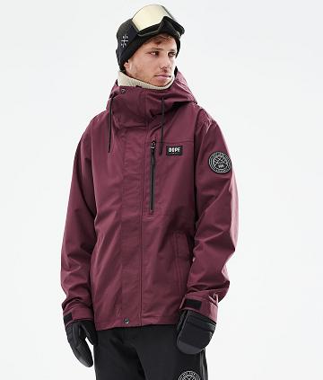 Dope Blizzard Full Zip 2021 Snowboardkabát Férfi Bordó | HUQZ2780