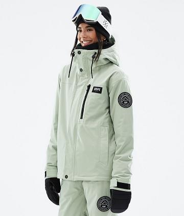 Dope Blizzard W Full Zip Soft Snowboardkabát Női Zöld | HUWY3470