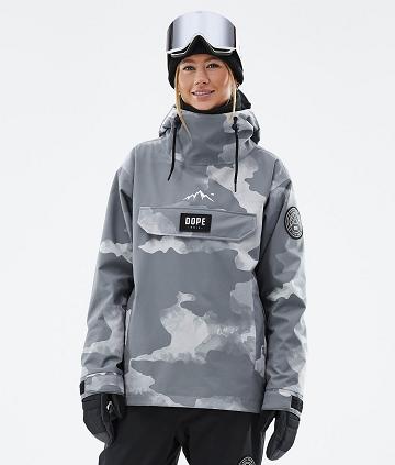 Dope Blizzard W Snowboardkabát Női Szürke Camo | HUZG3451