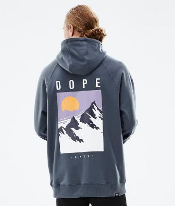 Dope Common Peak Kapucnis Pulóver Férfi Kék | HUPQ3002