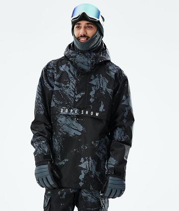 Dope Legacy 2021 Paint Snowboardkabát Férfi Kék | HUXF2804