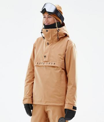 Dope Legacy W Snowboardkabát Női Khaki Sárga | HUEX3494