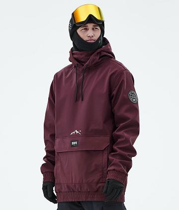 Dope Wylie Patch Snowboardkabát Férfi Bordó | HUZG2831