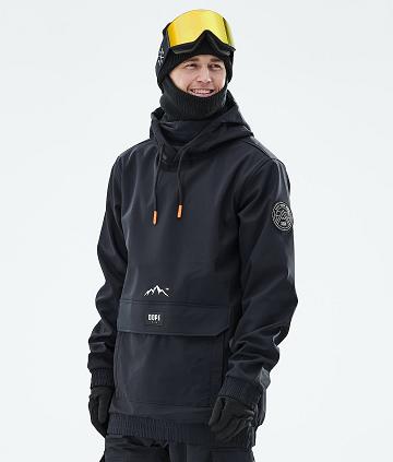 Dope Wylie Patch Snowboardkabát Férfi Fekete | HULH2832