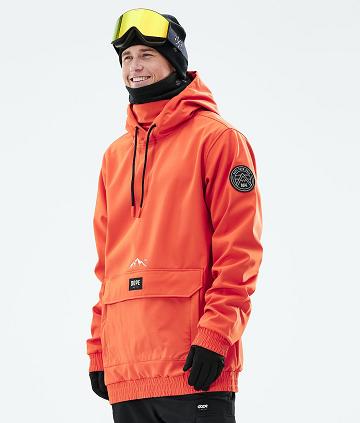 Dope Wylie Patch Snowboardkabát Férfi Narancssárga | HUVD2828