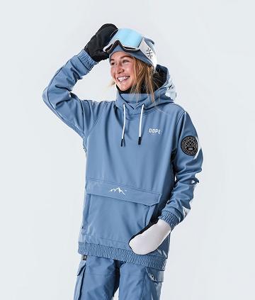 Dope Wylie W 10k Capital Snowboardkabát Női Kék Szürke | HUHK3508