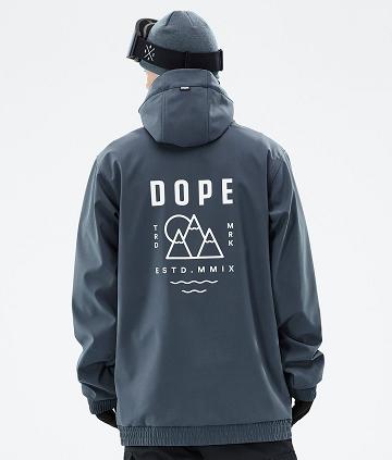 Dope Yeti Summit Snowboardkabát Férfi Kék | HUDN2857