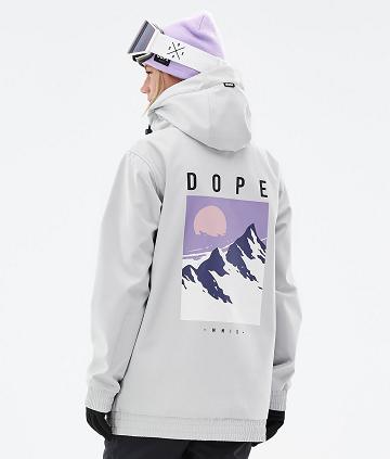 Dope Yeti W Peak Snowboardkabát Női Titán | HUYU3543