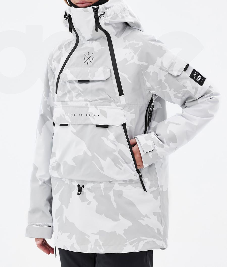 Dope Akin W Snowboardkabát Női Szürke Camo | HUSO3408