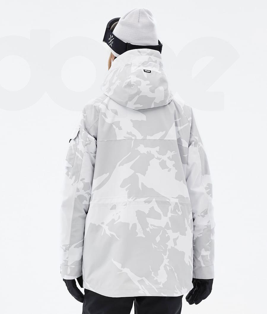 Dope Akin W Snowboardkabát Női Szürke Camo | HUSO3408