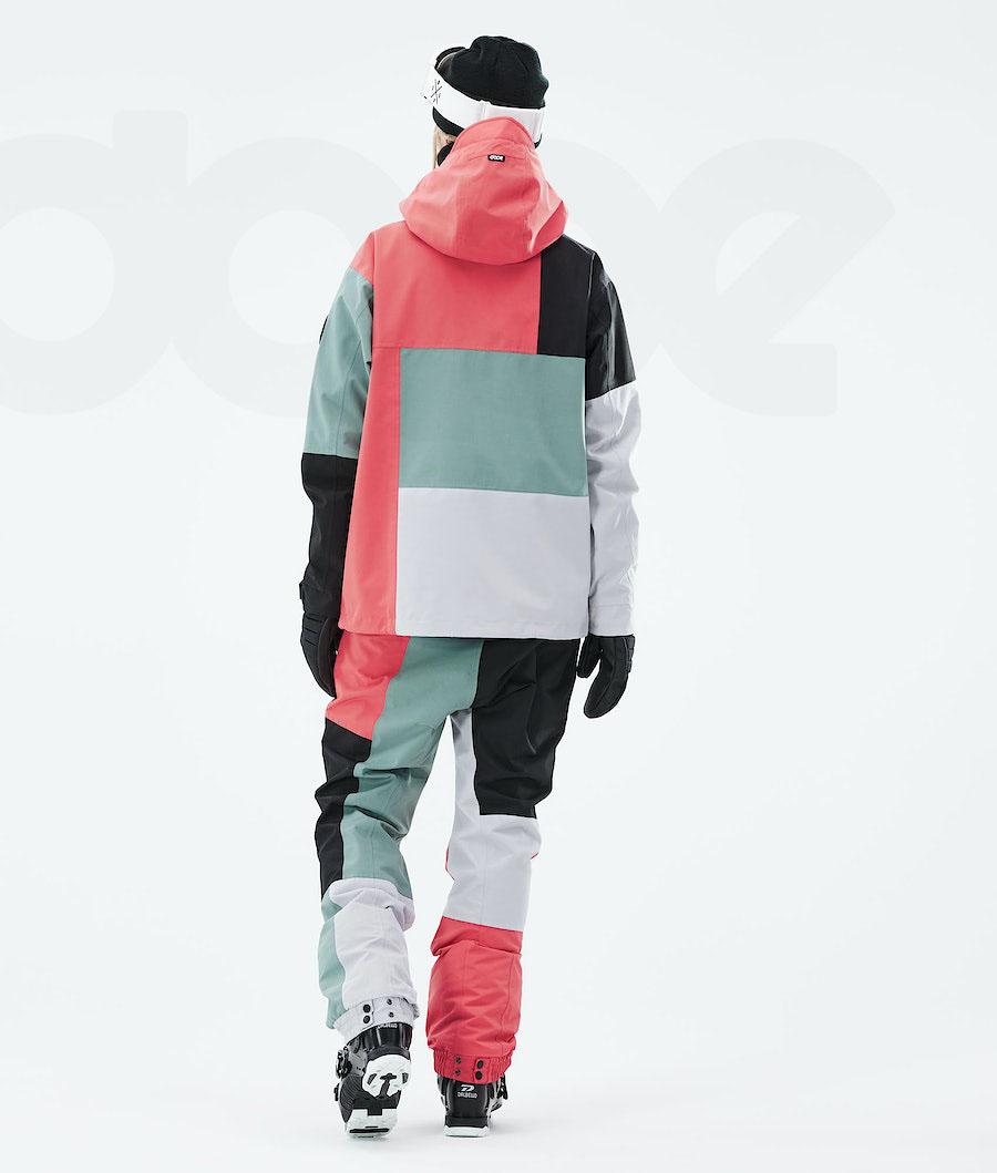 Dope Blizzard LE W Limited Edition Patchwork Síkabátok Női Piros Zöld | HUHK3612