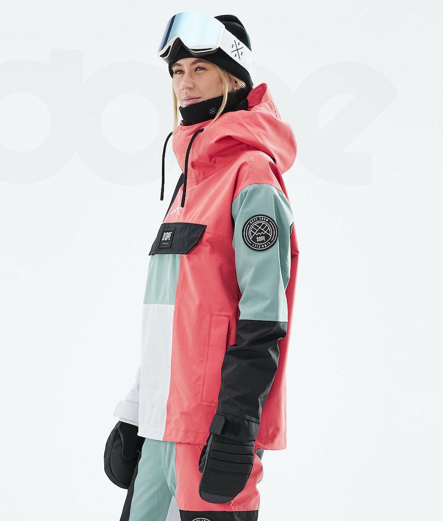 Dope Blizzard LE W Limited Edition Patchwork Síkabátok Női Piros Zöld | HUHK3612