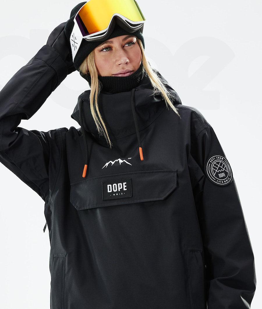 Dope Blizzard W 2021 Snowboardkabát Női Fekete | HUGL3457