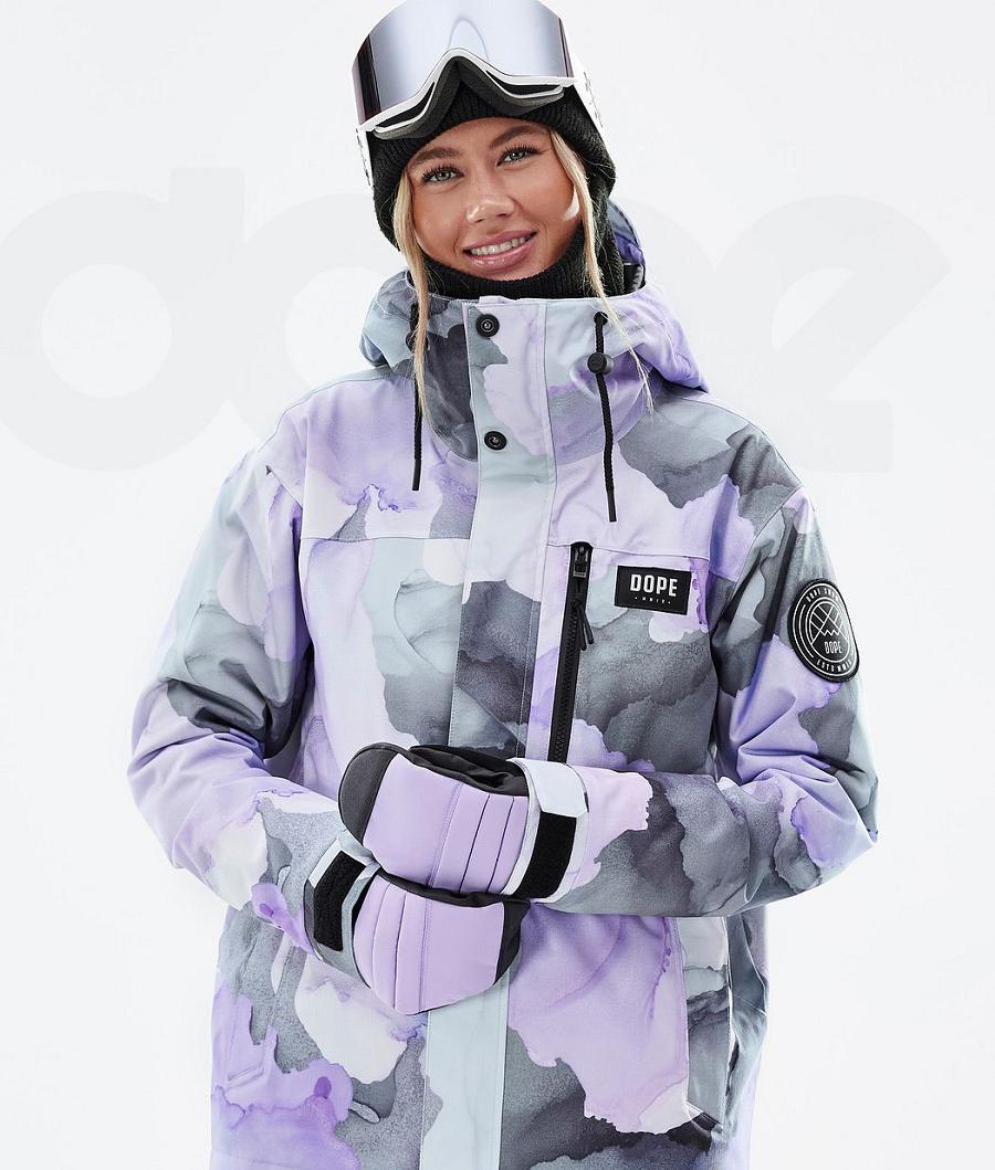 Dope Blizzard W Full Zip Blot Snowboardkabát Női Lila | HUEX3469