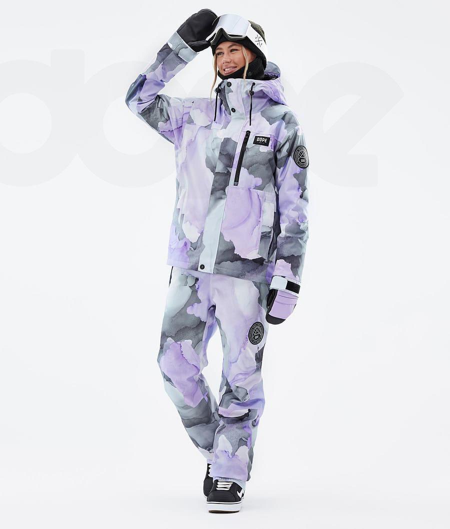 Dope Blizzard W Full Zip Blot Snowboardkabát Női Lila | HUEX3469