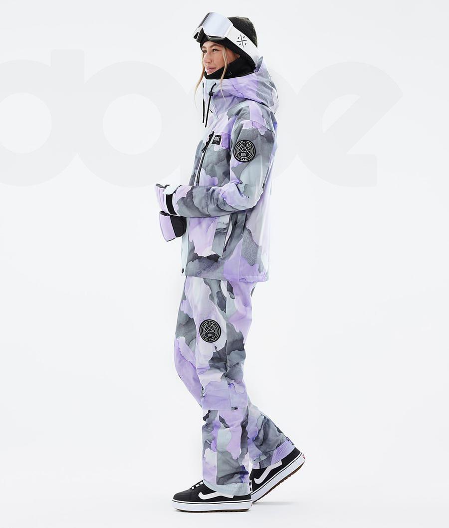 Dope Blizzard W Full Zip Blot Snowboardkabát Női Lila | HUEX3469