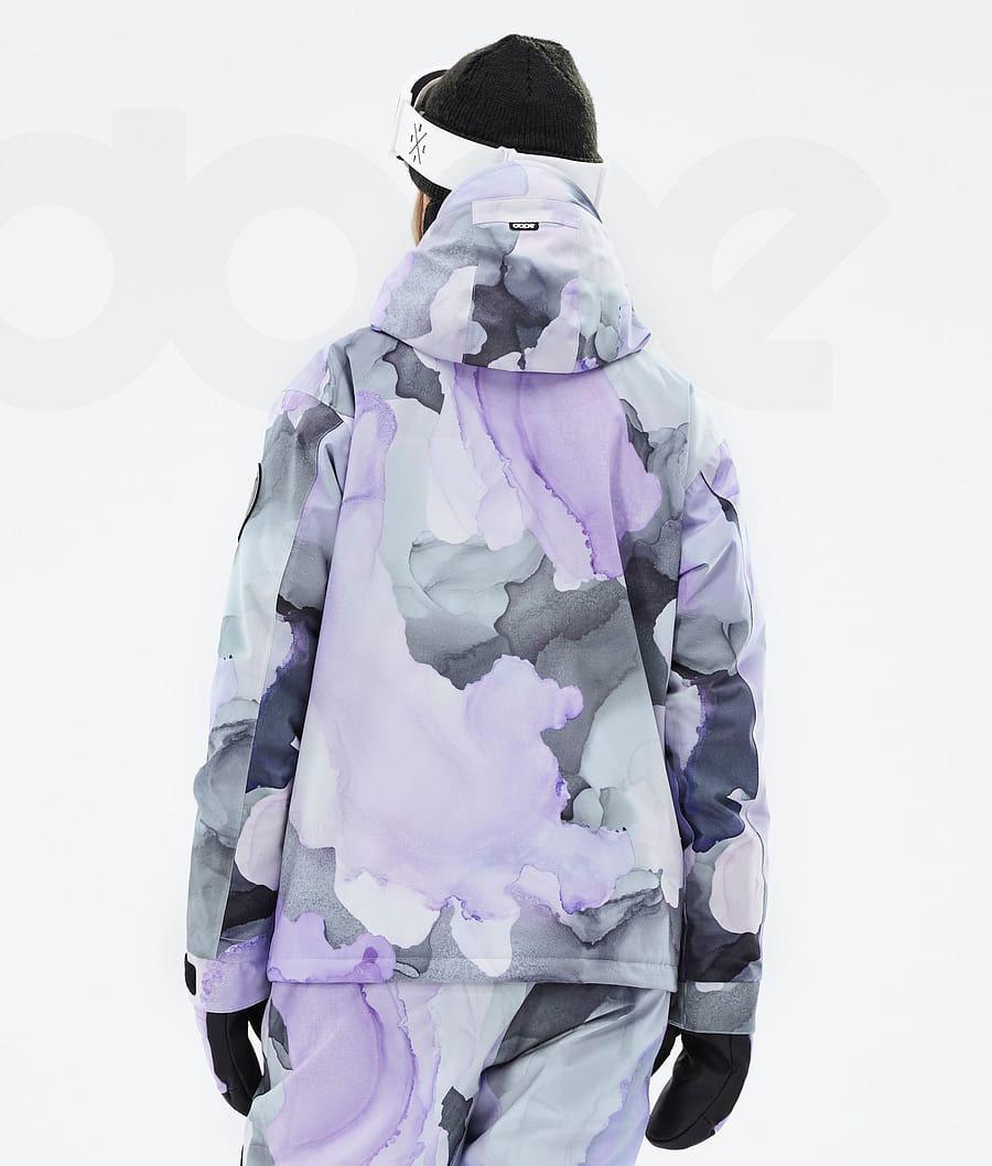 Dope Blizzard W Full Zip Blot Snowboardkabát Női Lila | HUEX3469