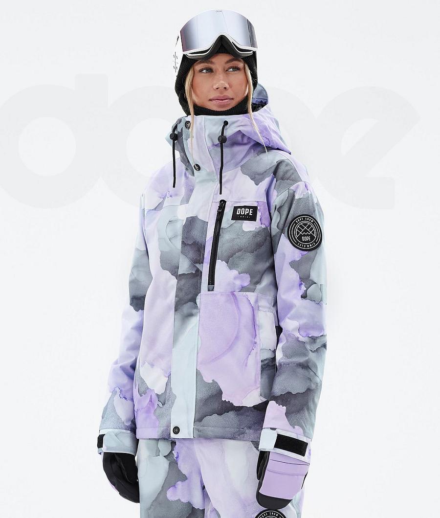 Dope Blizzard W Full Zip Blot Snowboardkabát Női Lila | HUEX3469