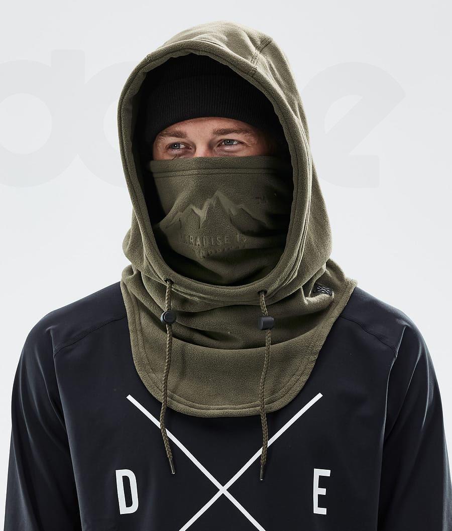 Dope Cozy Hood II Maszk Férfi Olivazöld Zöld | HUIS3146