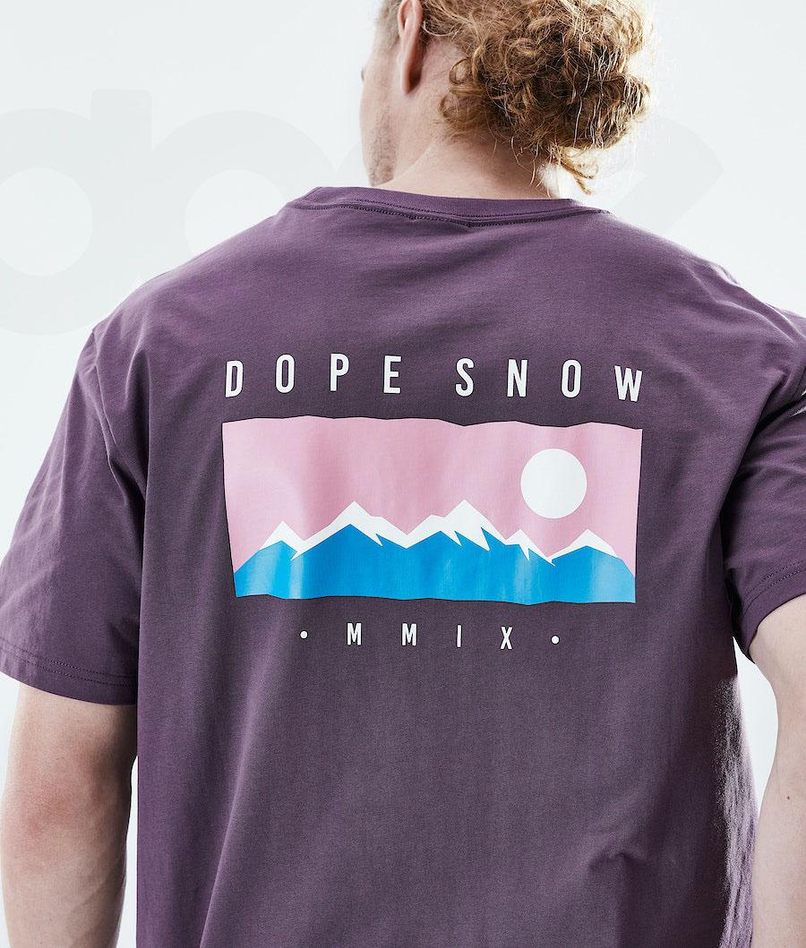 Dope Daily Range Póló Férfi Lila | HUAP2983