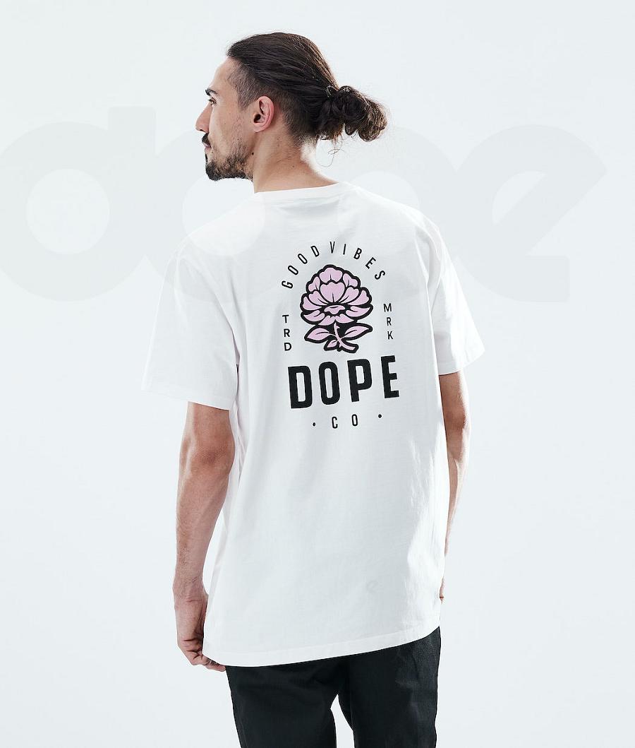 Dope Daily Rose Póló Férfi Fehér | HUIS2986