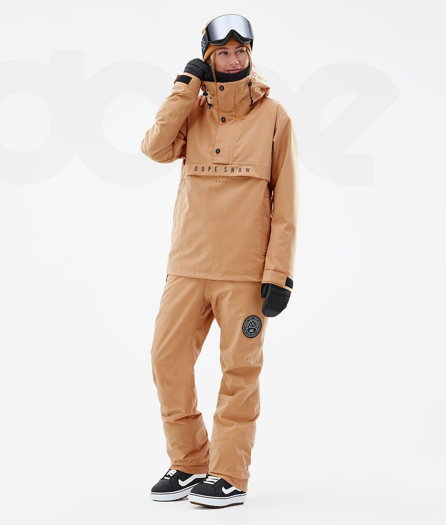 Dope Legacy W Snowboardkabát Női Khaki Sárga | HUEX3494