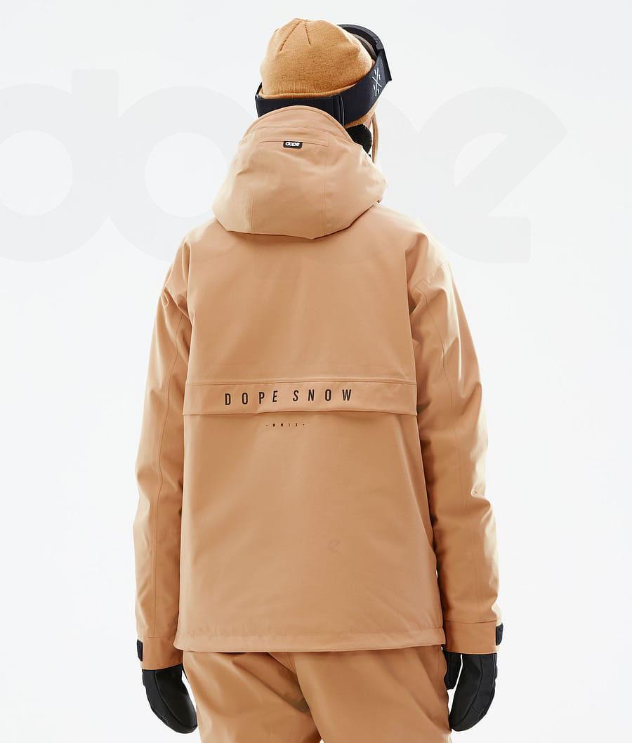 Dope Legacy W Snowboardkabát Női Khaki Sárga | HUEX3494