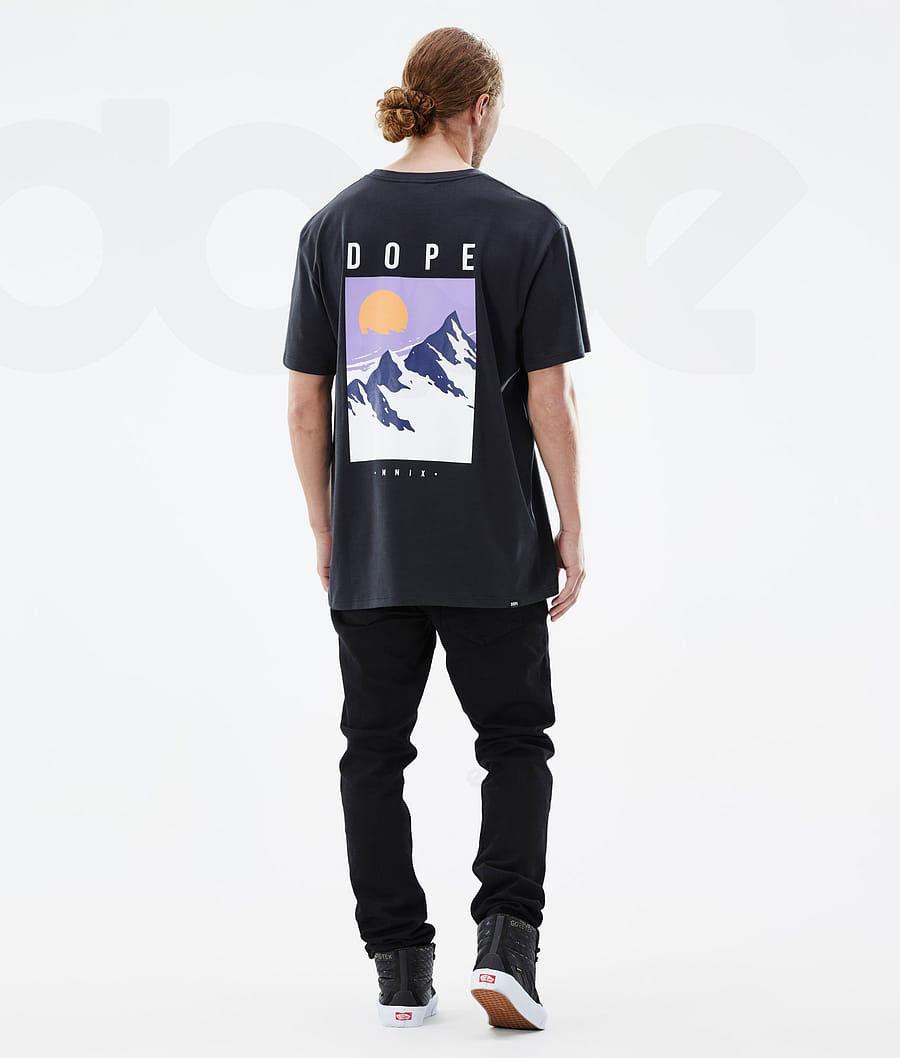 Dope Standard Peak Póló Férfi Fekete | HURW2990