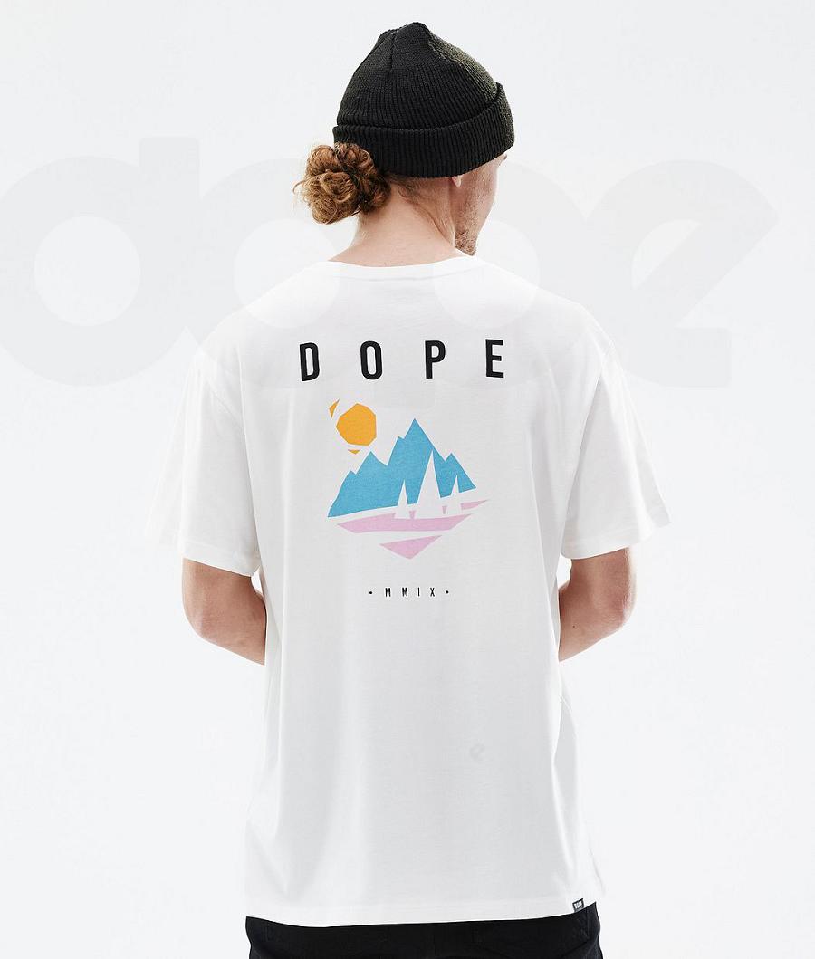 Dope Standard Pine Póló Férfi Fehér | HUWY2992