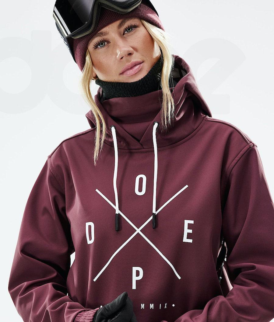 Dope Yeti W 2021 2X-Up Snowboardkabát Női Bordó | HUDN3529