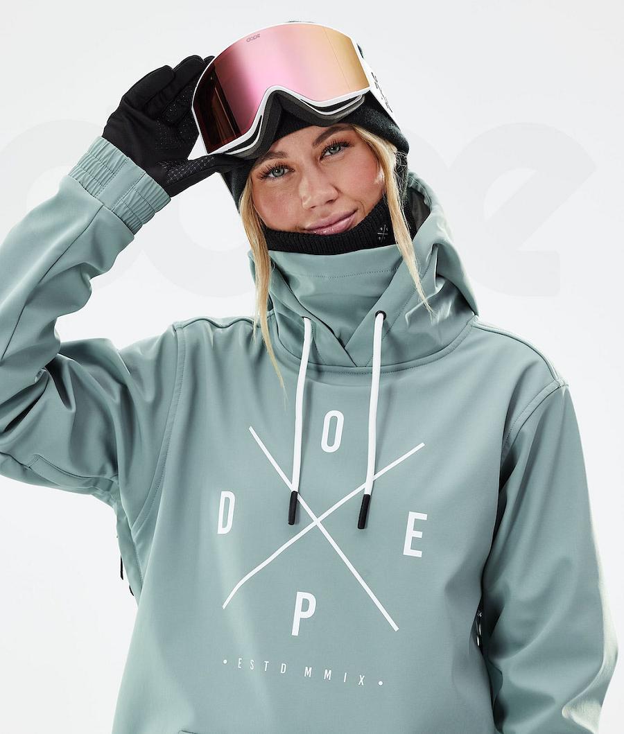 Dope Yeti W 2021 2X-Up Snowboardkabát Női Zöld | HUFM3528